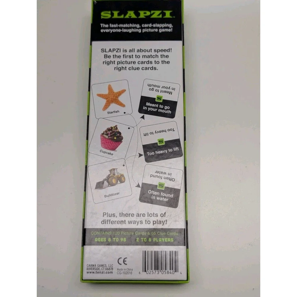 SLAPZI Fast-Matching Card-Slapping Family Picture Game Carma (makers of TENZI)